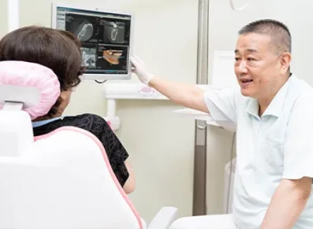 治療計画のご説明の様子